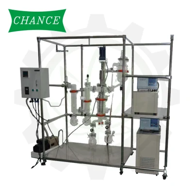 Unidade eficaz de destilação molecular de vidro de caminho curto para pesquisa de extração de óleo essencial